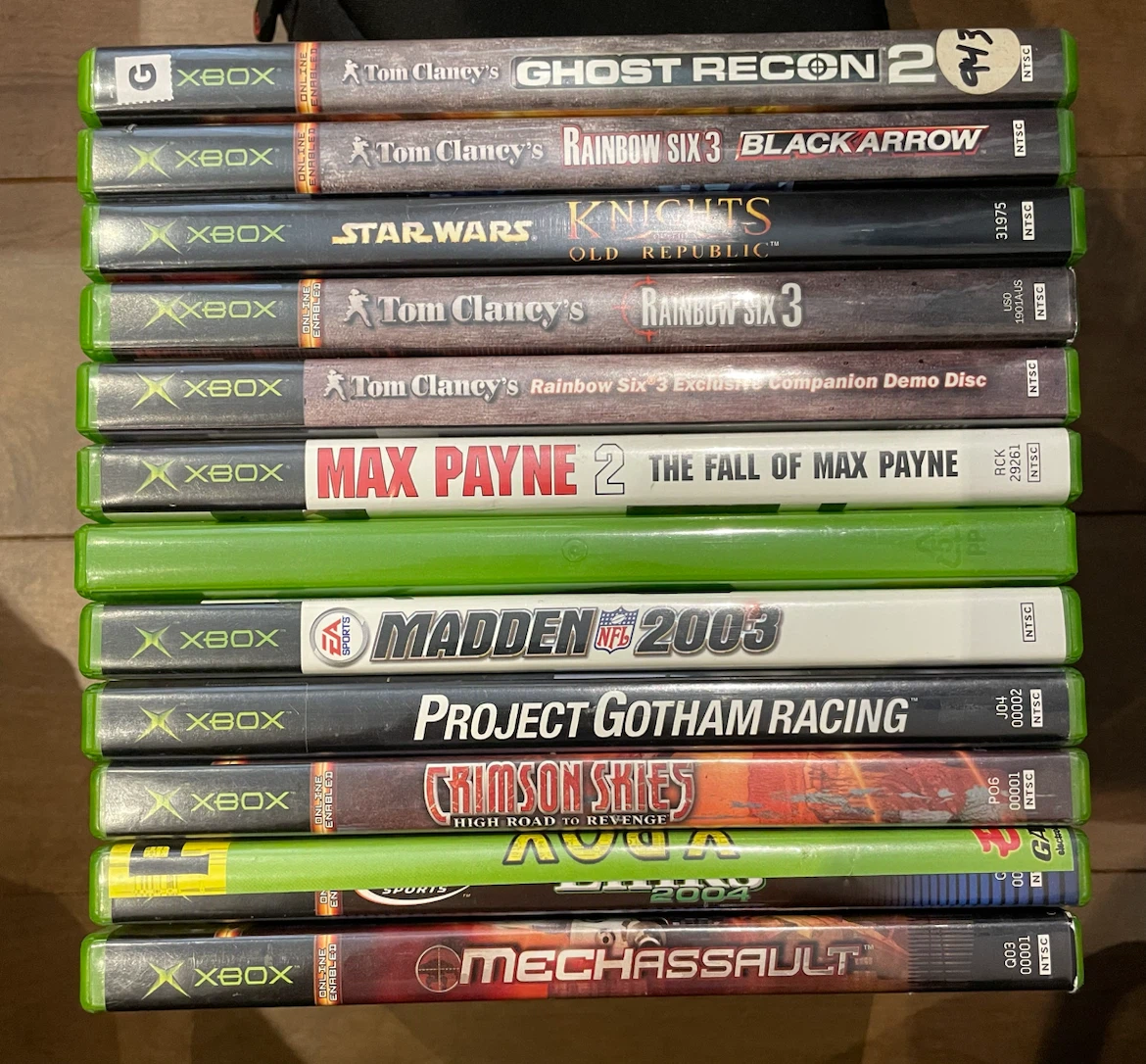 Original Xbox Video Games