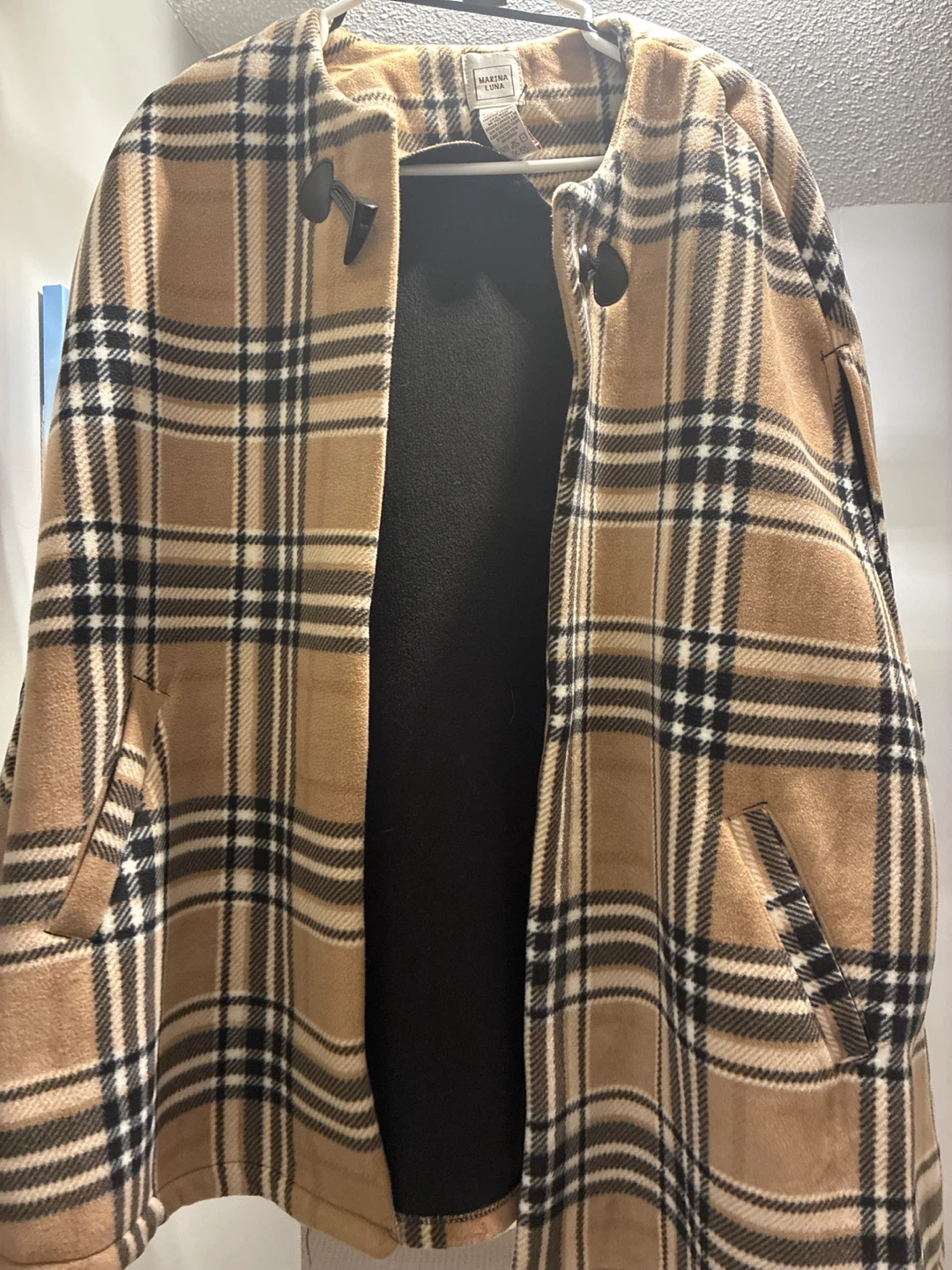 Marina Luna Plaid Fleece Cape L/XL - photo 2