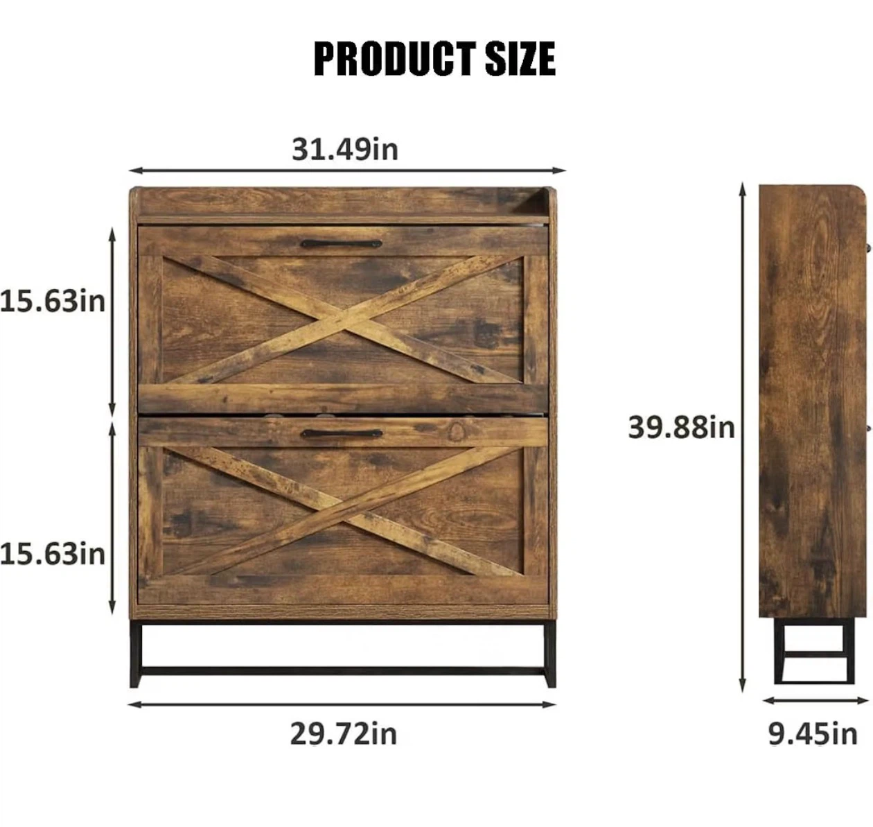 Rustic Farmhouse Shoe Cabinet - photo 3