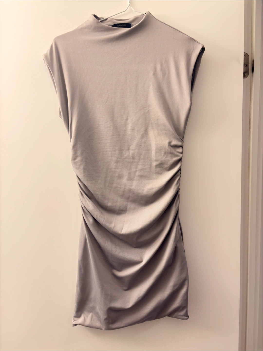 Forever 21 Ruched Mock Neck Dress