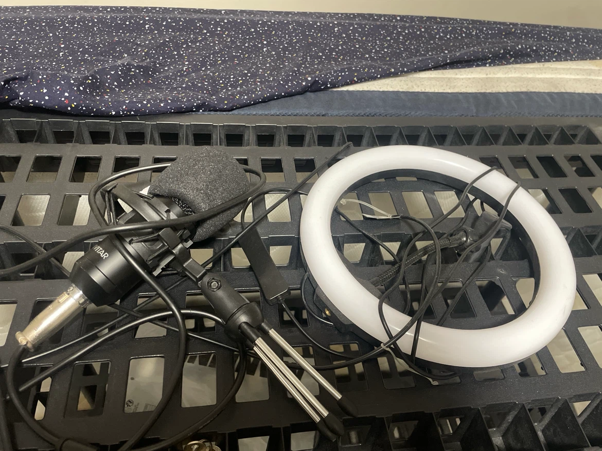 FIFINE Condenser Microphone and Ring Light Bundle