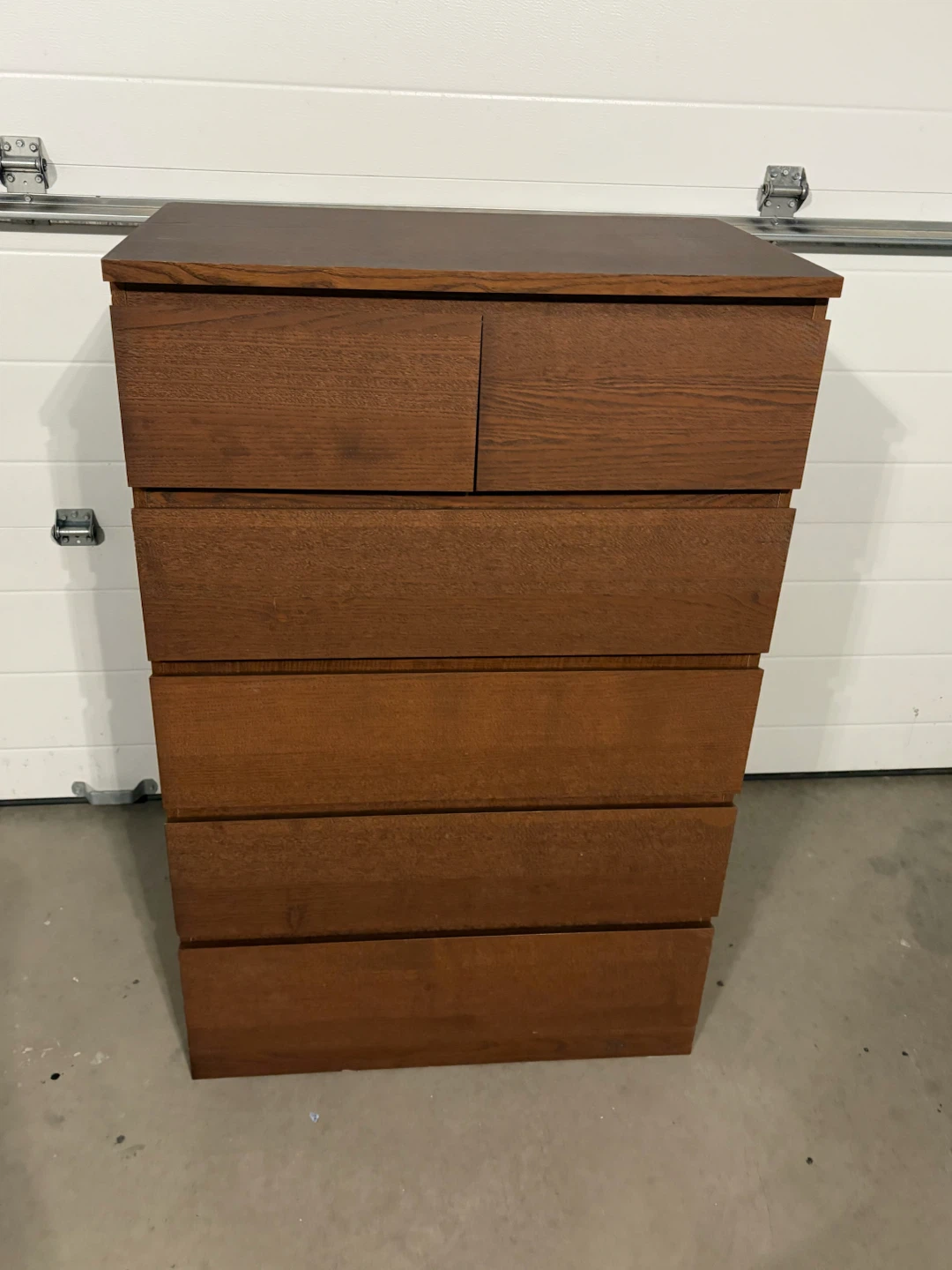 IKEA MALM brown dresser 6 drawers