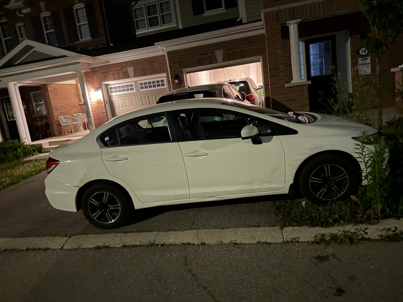 White Honda Civic Sedan