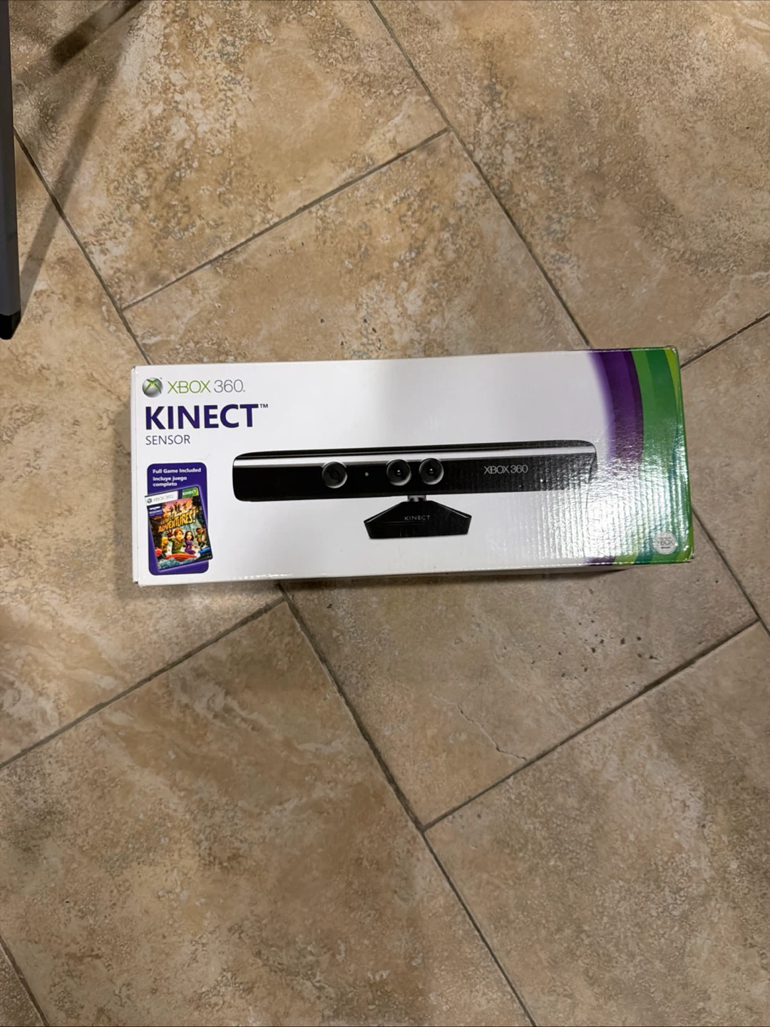 Xbox 360 Kinect Sensor with Kinect Adventures Game