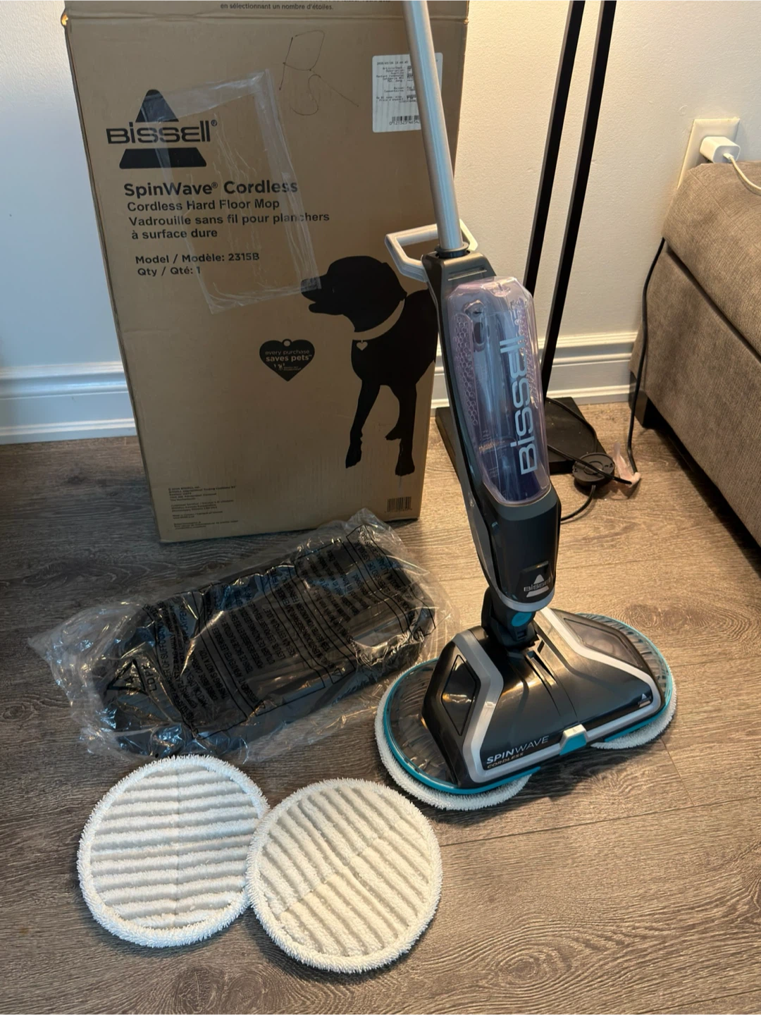 BISSELL SpinWave Cordless Hard Floor Mop
