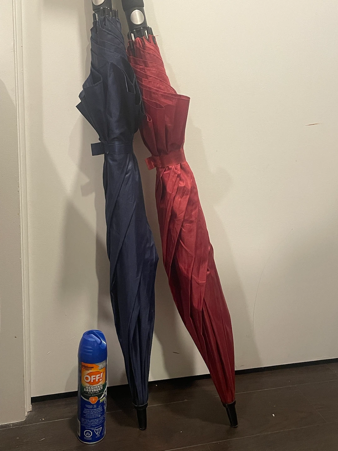 Two Umbrellas (Red and Blue)