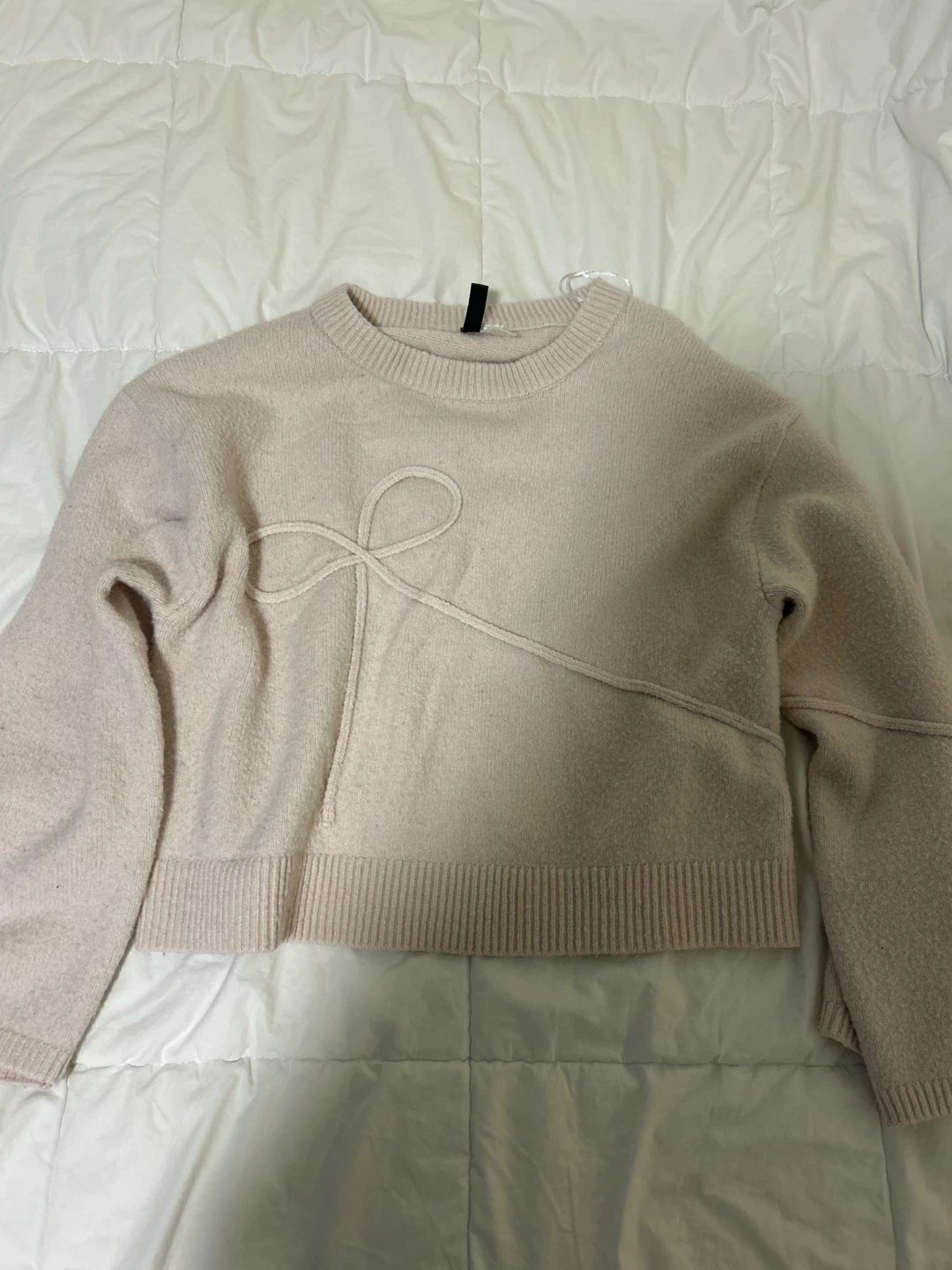 pink bow sweater