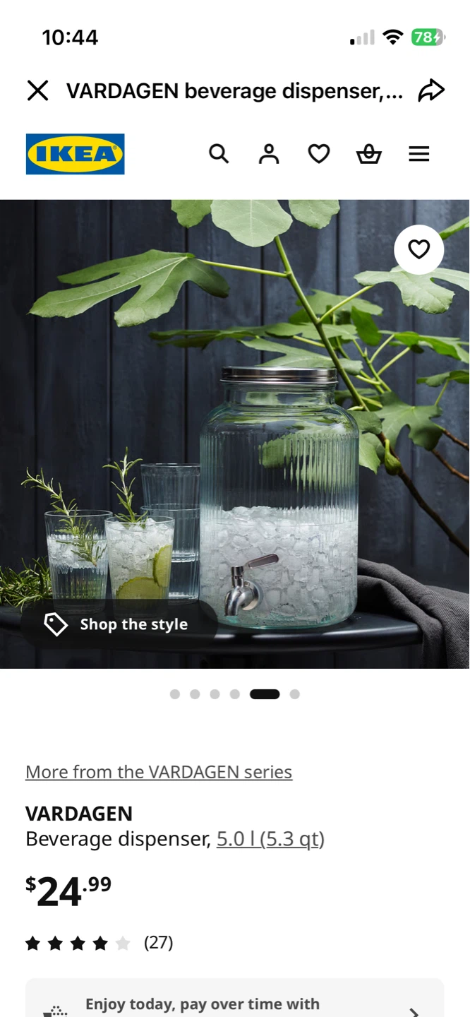 glass beverage dispenser - photo 3