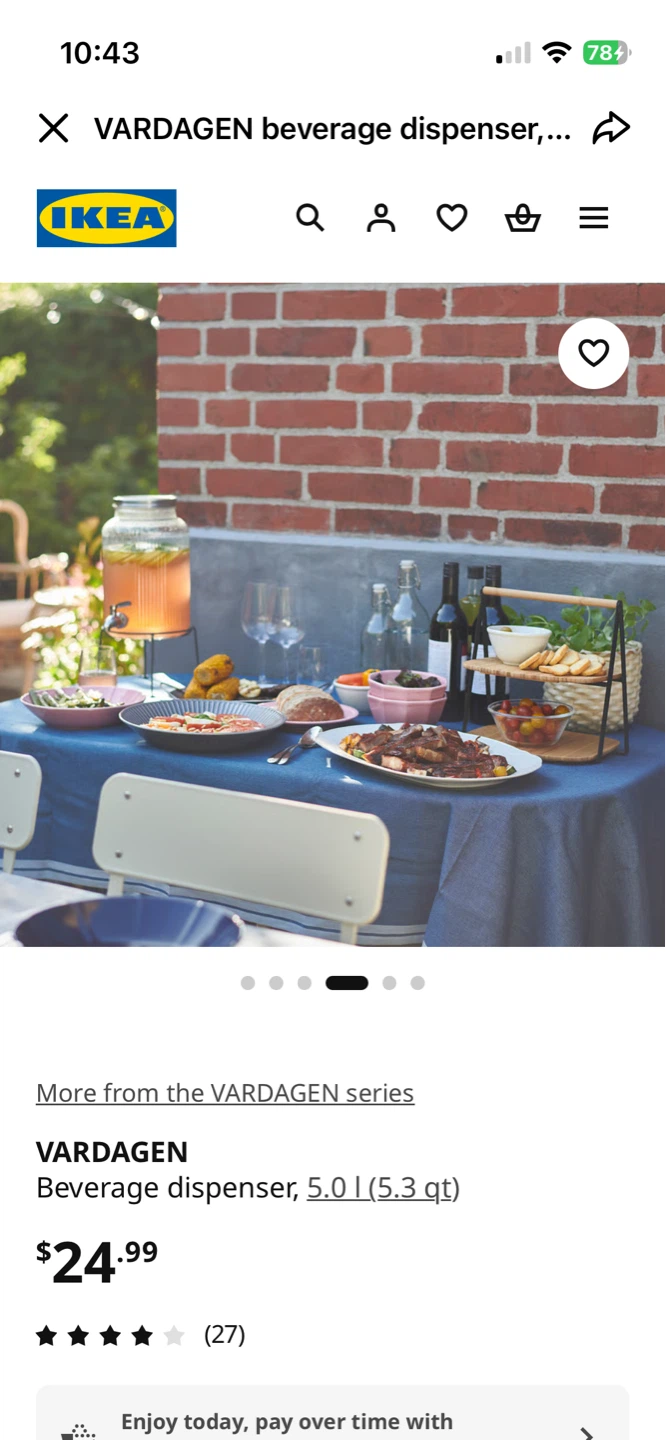 glass beverage dispenser - photo 2