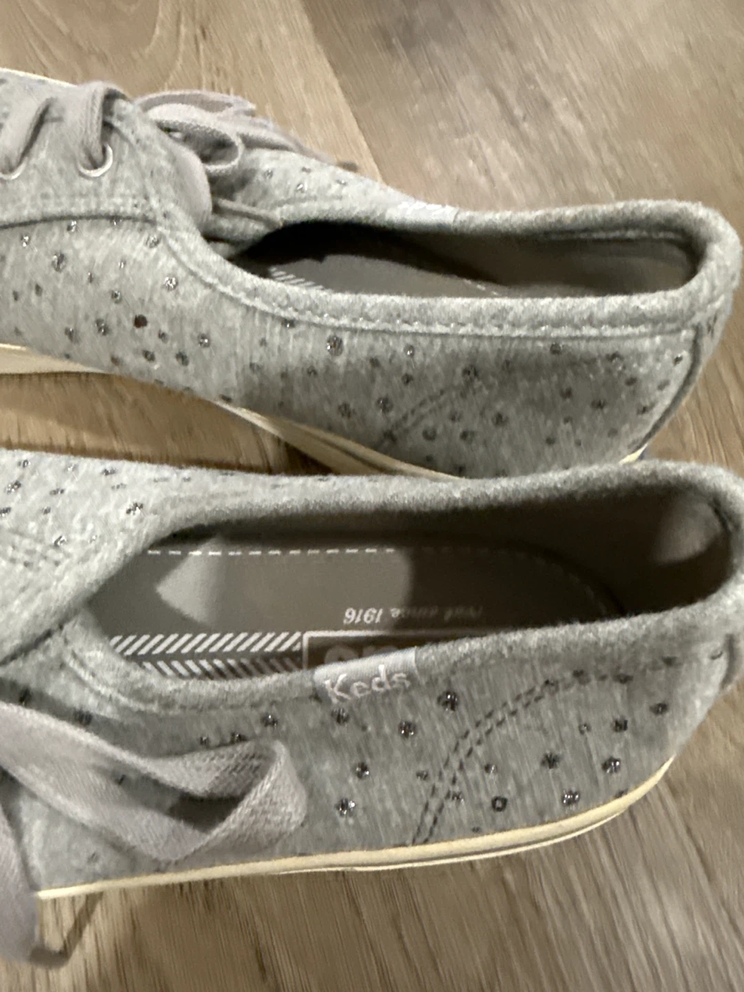 Keds Women's Grey Sparkle Canvas Sneakers - photo 2