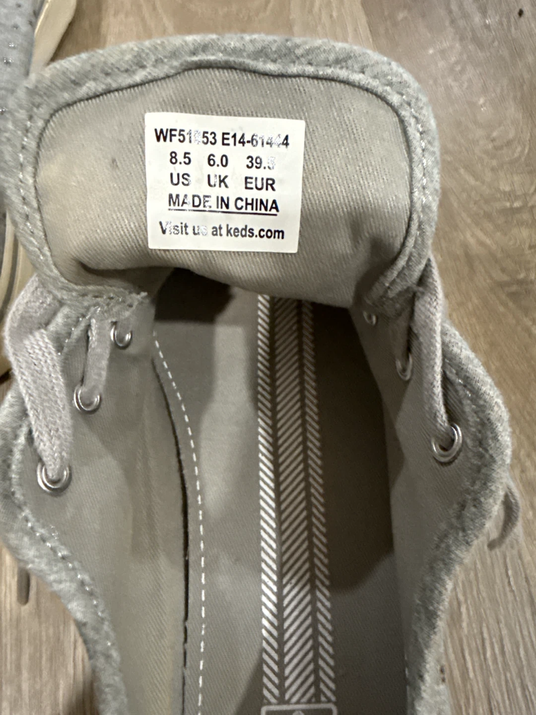 Keds Women's Grey Sparkle Canvas Sneakers - photo 4