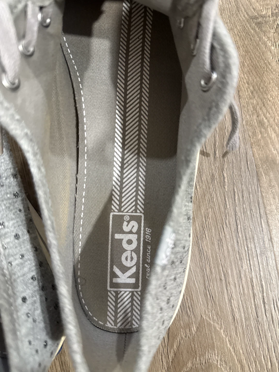 Keds Women's Grey Sparkle Canvas Sneakers - photo 5