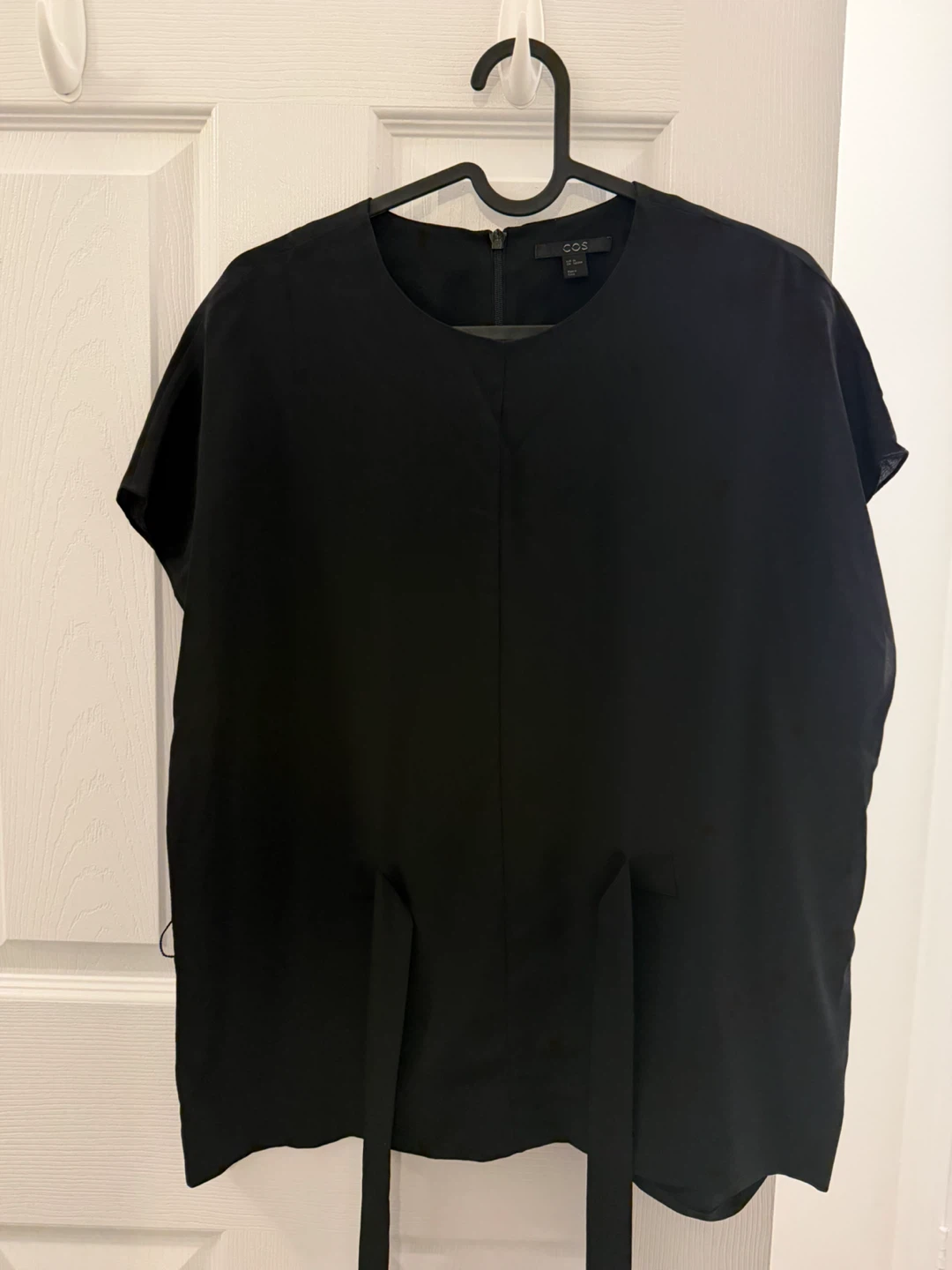 COS 100% Silk Top With Wrap Tie - photo 2