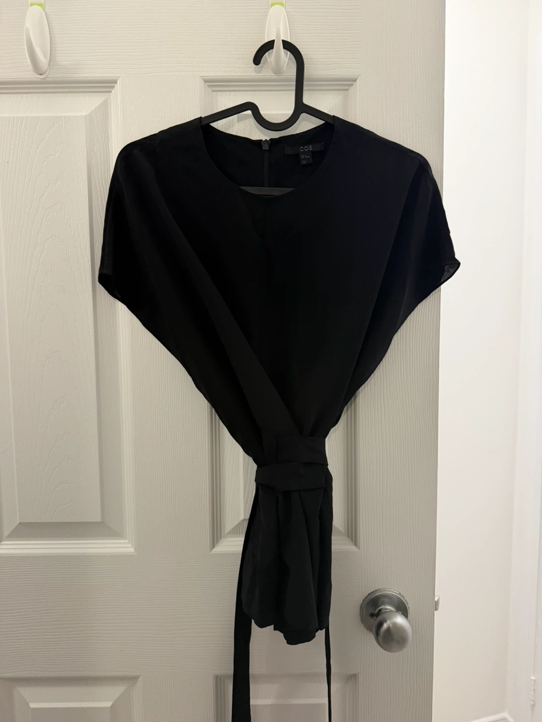 COS 100% Silk Top With Wrap Tie - photo 4