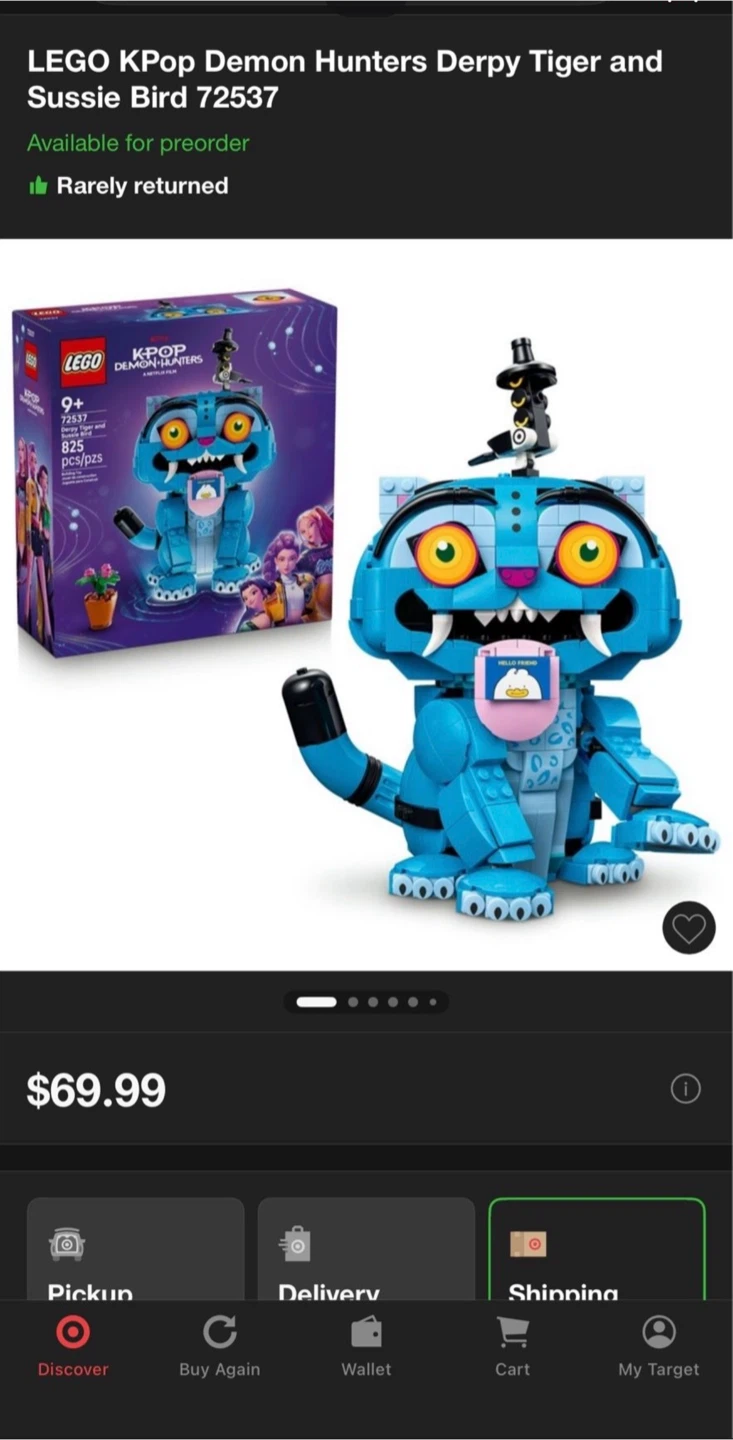 LEGO KPop Demon Hunters Derpy Tiger and Susie Bird 72537