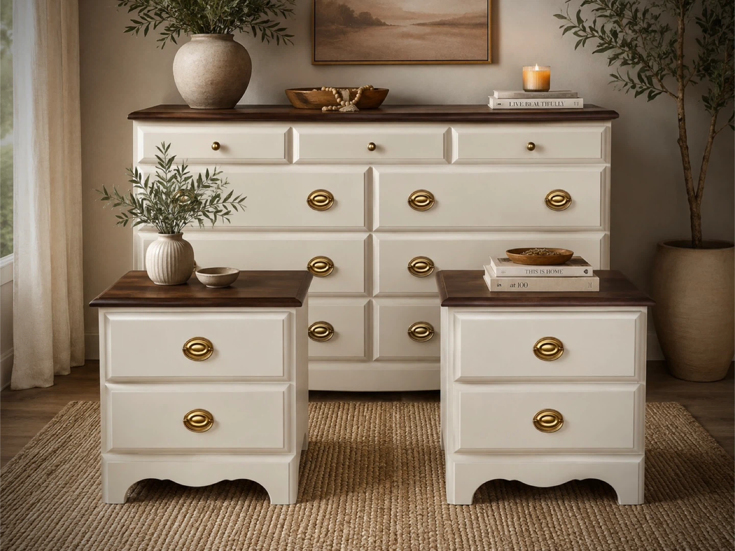 ✨Dresser & Nightstand Set | Modern Organic Bedroom Suite