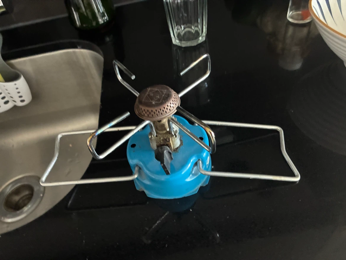 Blue vintage Portable Camping Stove