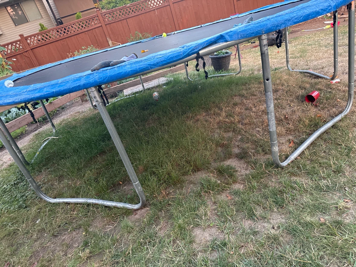Oval Trampoline with Blue Safety Pad - photo 3