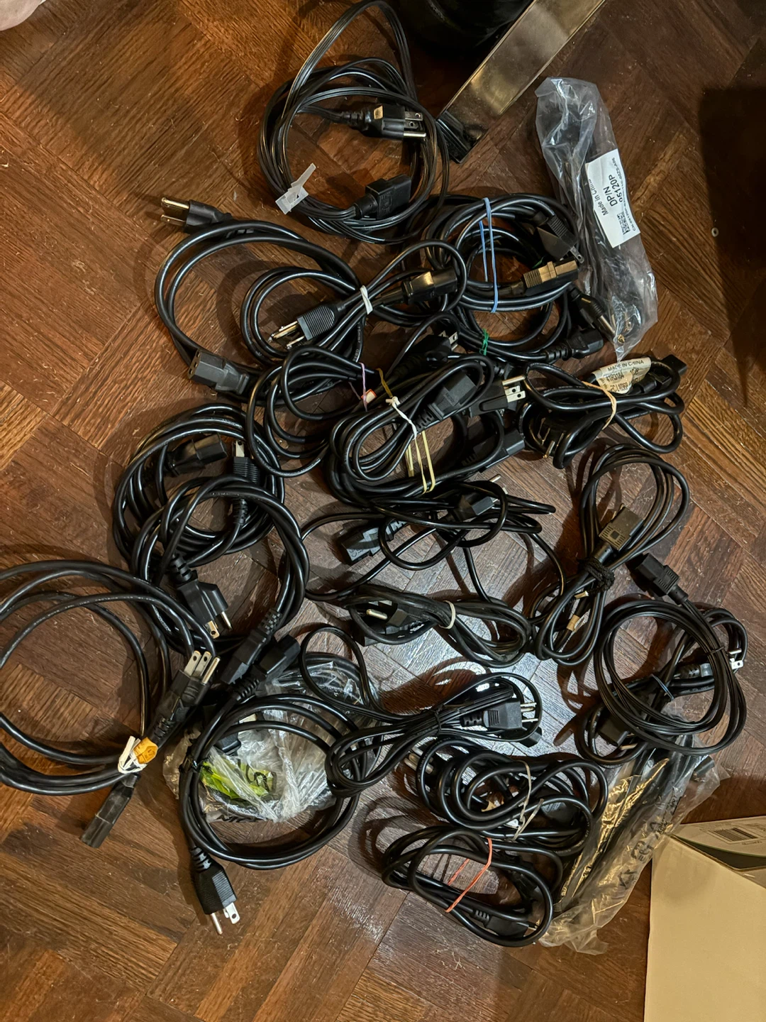 Assorted Electronic Power and Data Cables