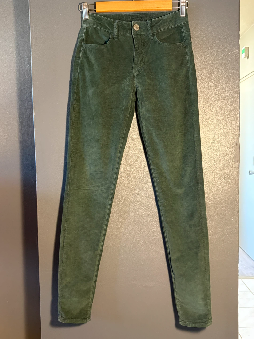 American Eagle Outfitters Green Corduroy Pants