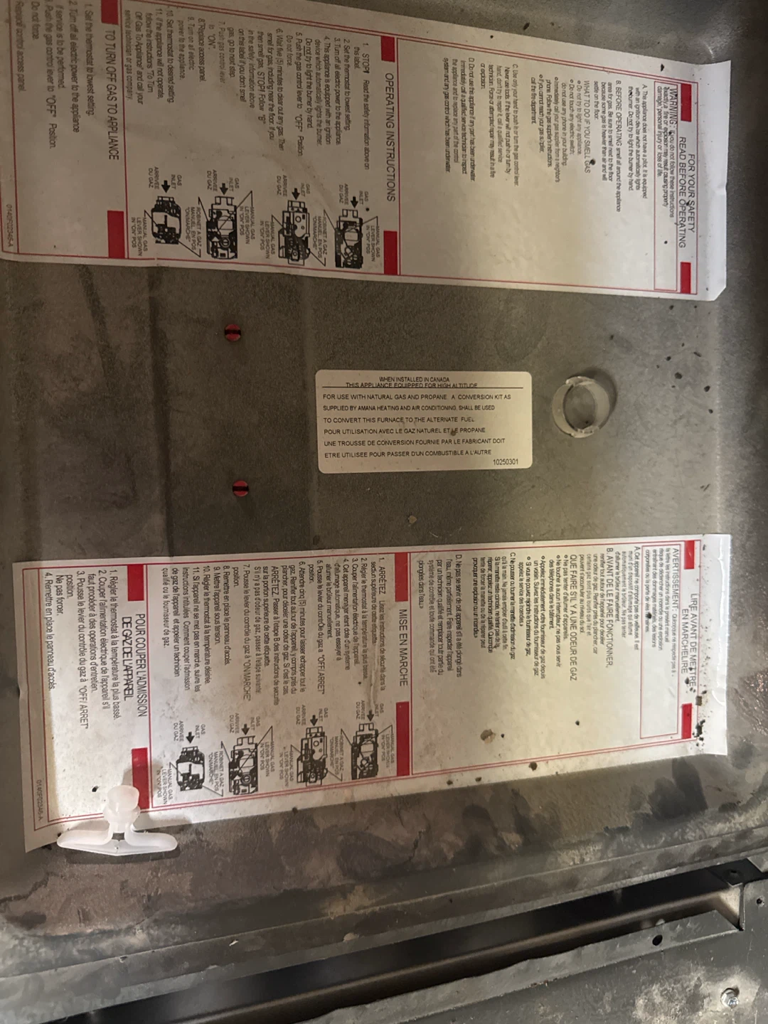Furnace Conversion Kit for Natural Gas and Propane