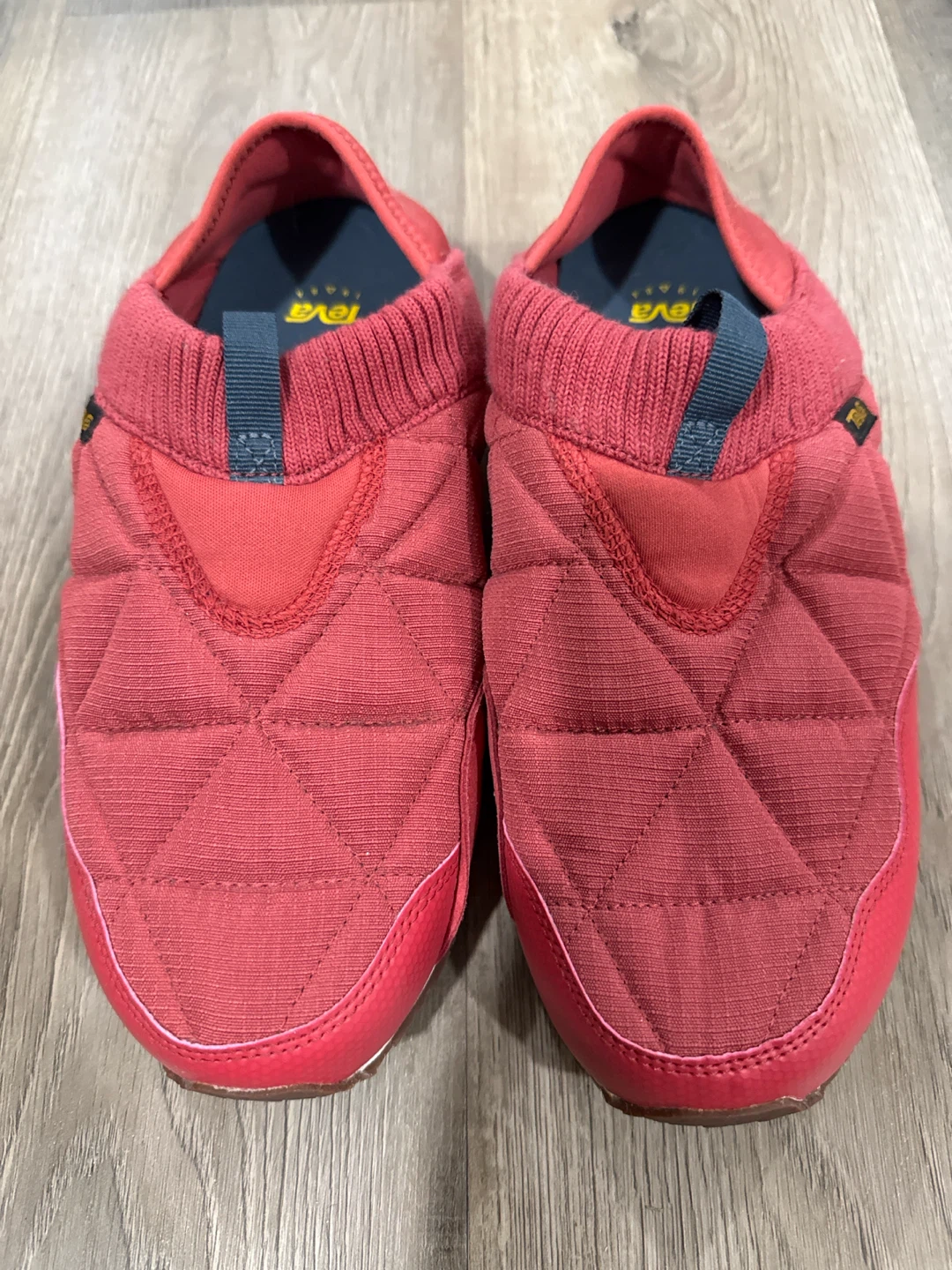 Teva Red Quilted Slip-On Shoes size 9