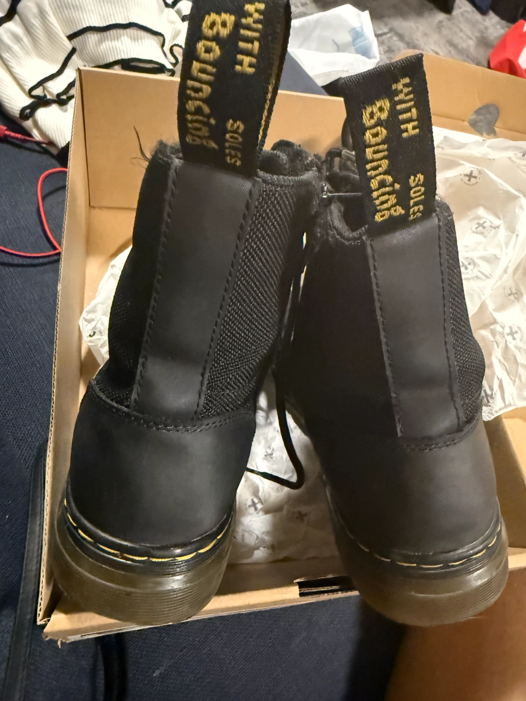 Dr. Martens Combs Y Black Boots - photo 2
