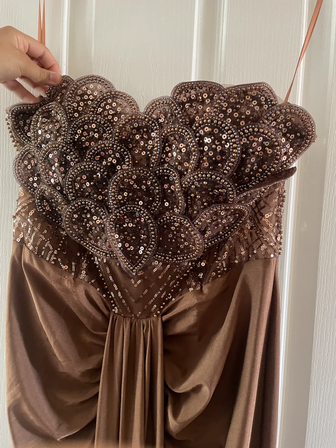 Strapless Sequin Embellished Maxi Dress - photo 2