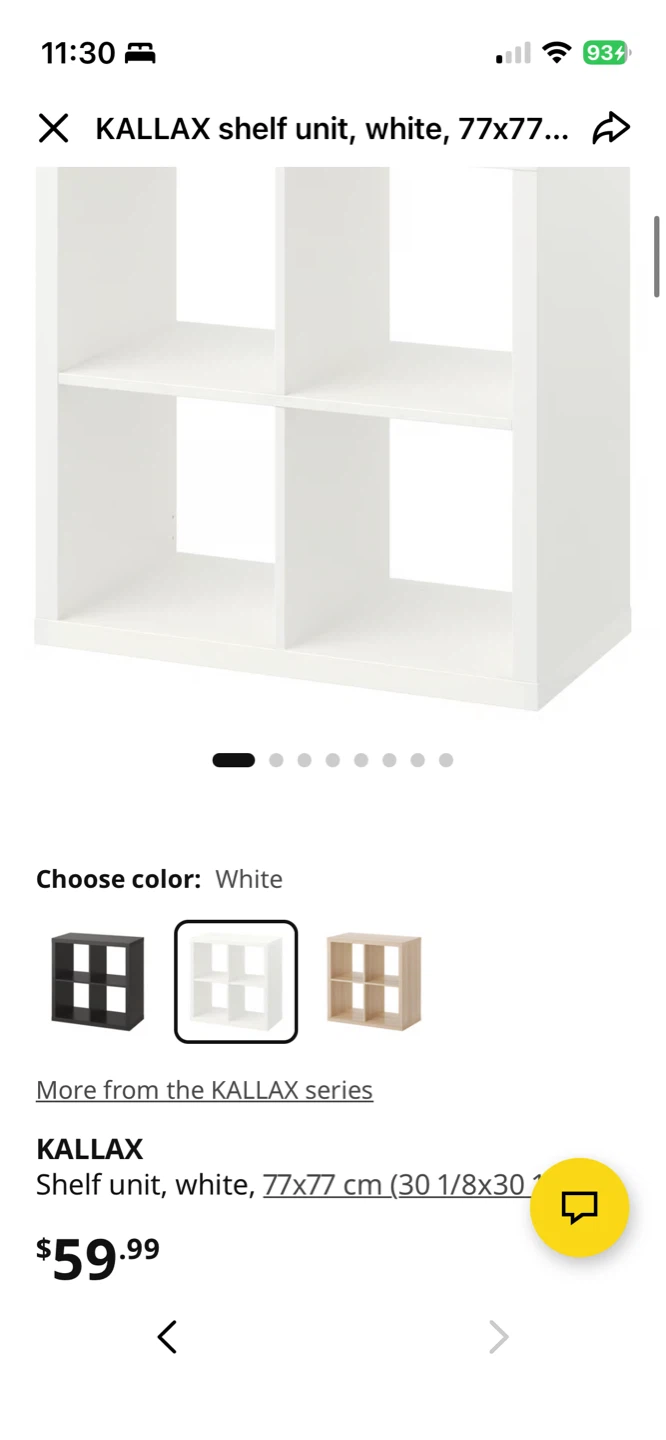 IKEA KALCube Shelf Unit with 4 Storage Boxes | 9/10 Condition - photo 2