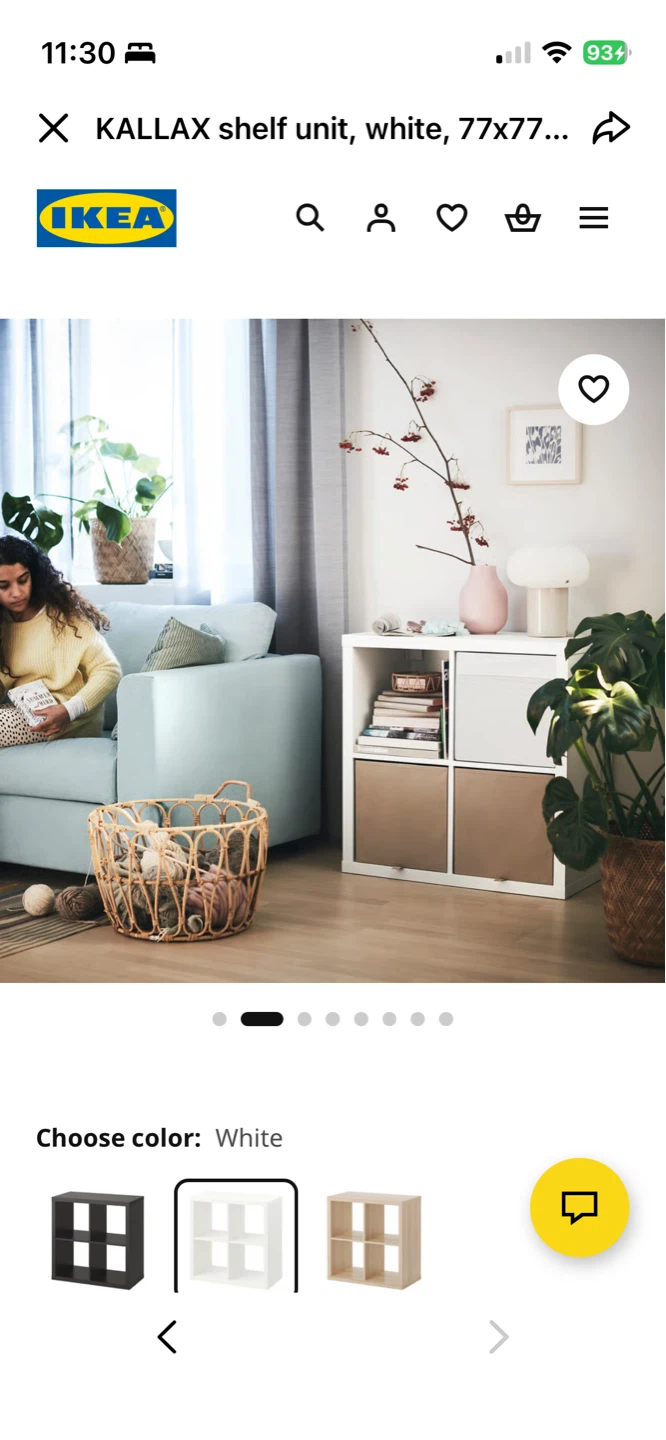 IKEA KALCube Shelf Unit with 4 Storage Boxes | 9/10 Condition - photo 4
