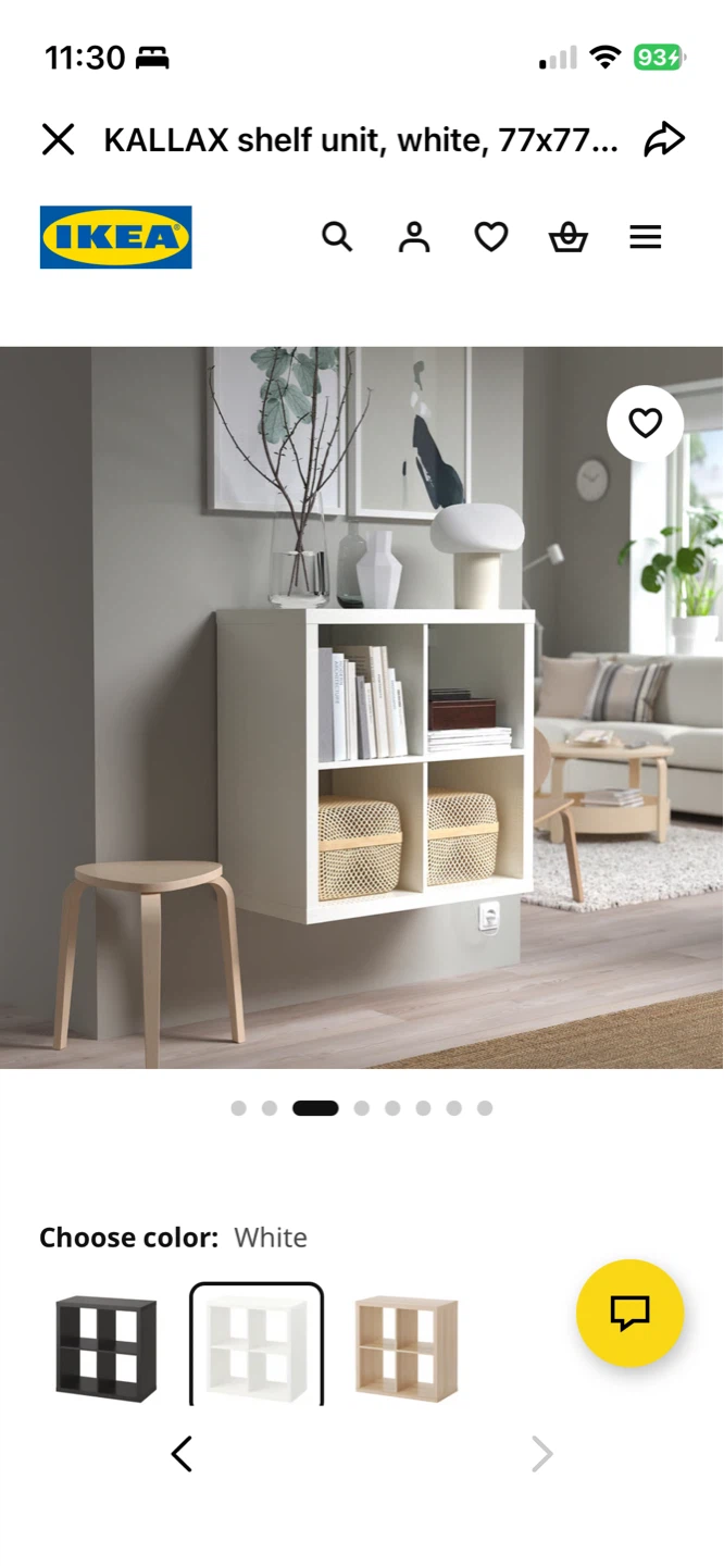 IKEA KALCube Shelf Unit with 4 Storage Boxes | 9/10 Condition - photo 3