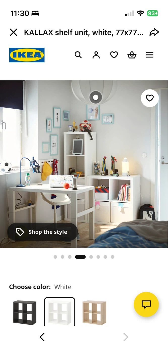IKEA KALCube Shelf Unit with 4 Storage Boxes | 9/10 Condition - photo 5