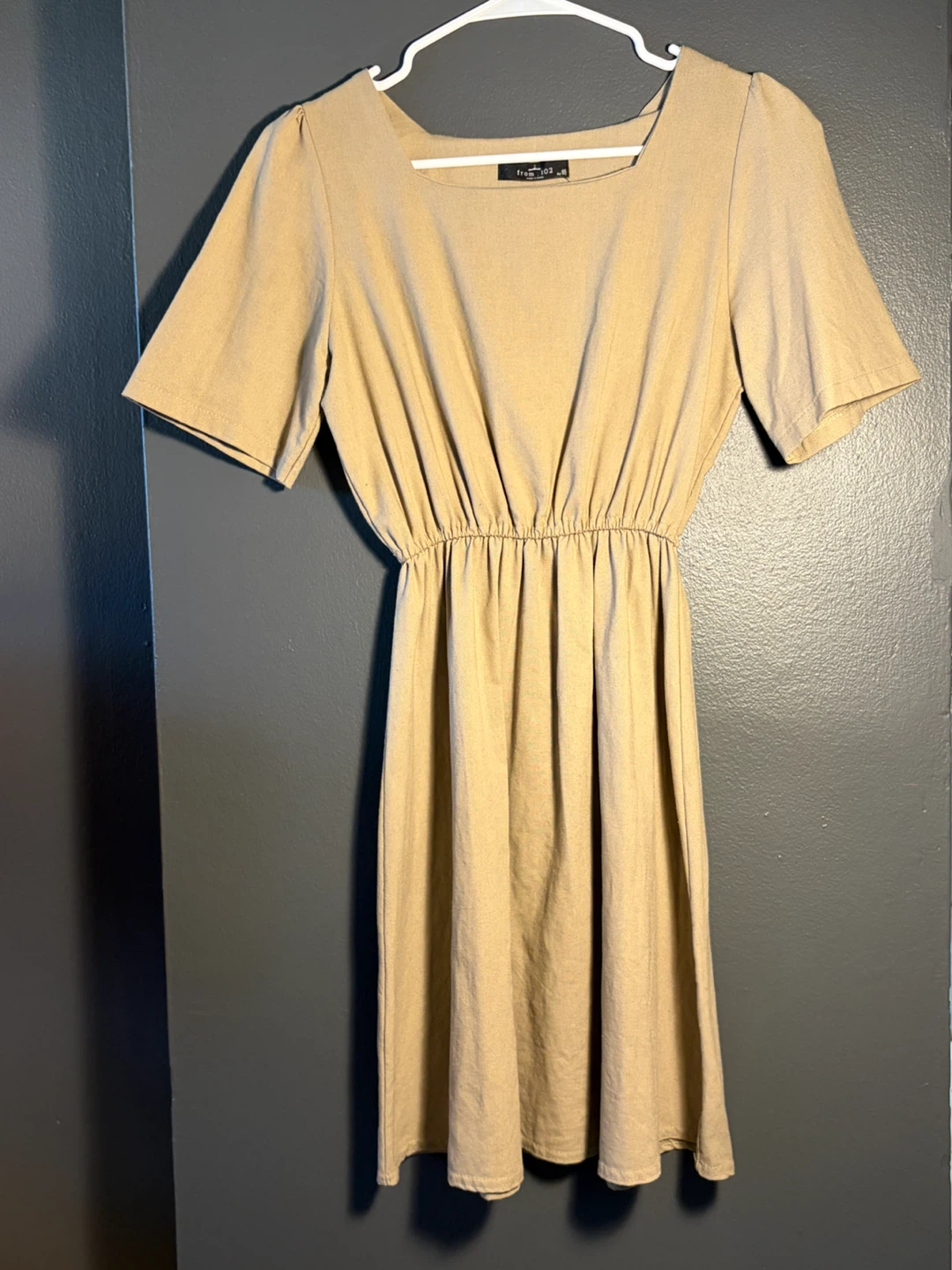 Korean brand “From 102” Tan Dress