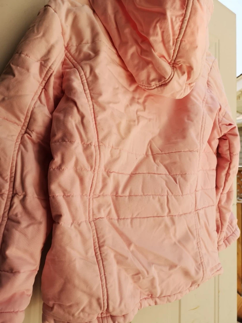 Pink Puffer Jacket with Hood - photo 3