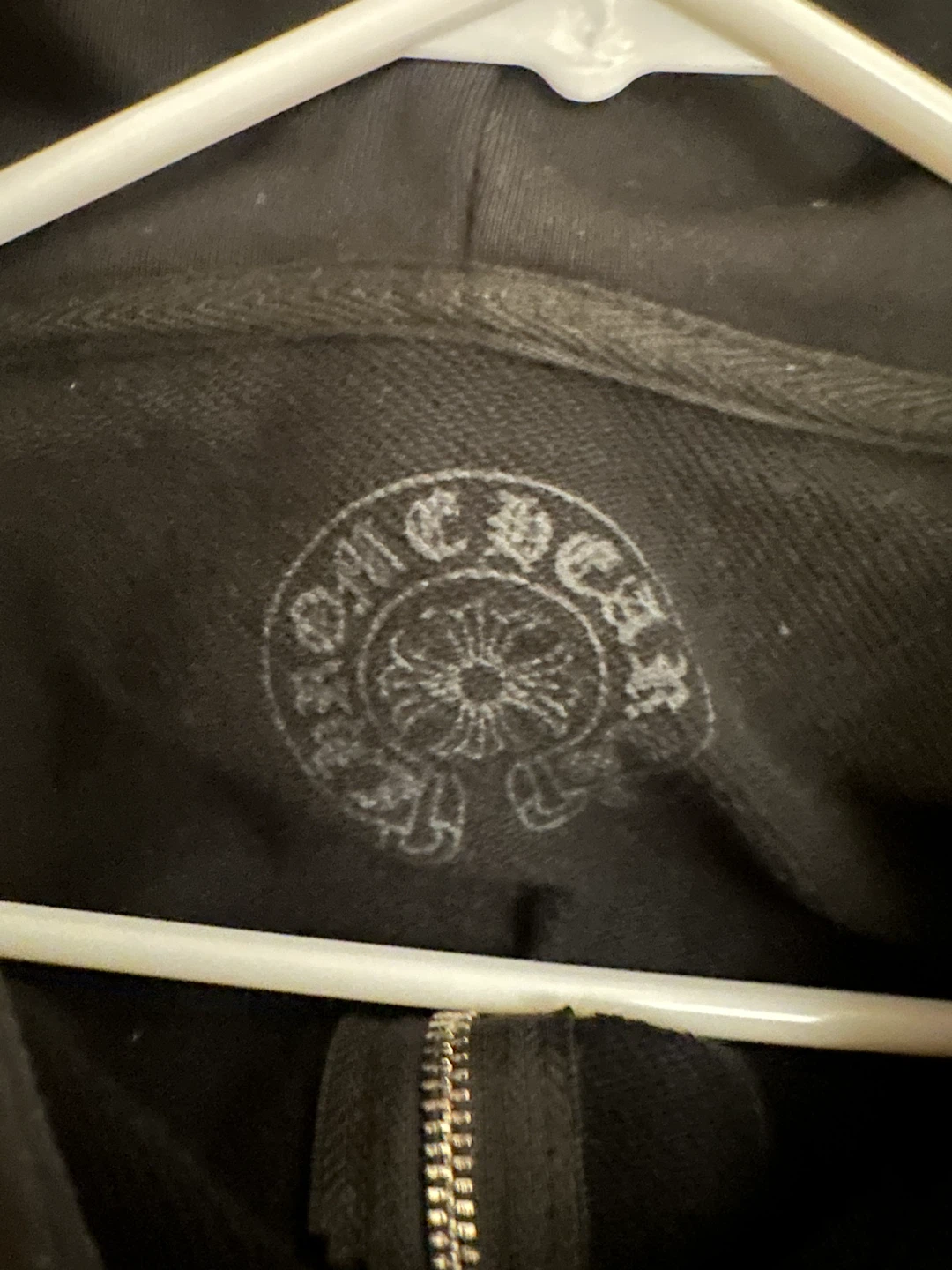 Chrome Hearts Black Zip-Up Hoodie - photo 4