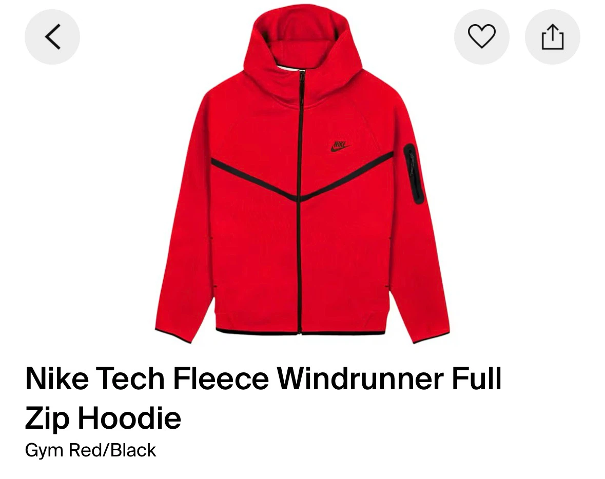Nike Tech Fleece Windrunner Full Zip Hoodie