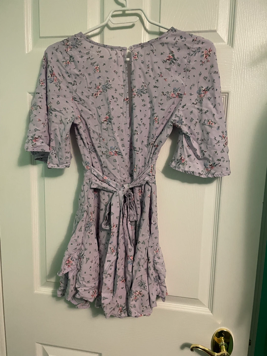 Streetwear Society Light Purple Floral Mini Romper Dress - photo 2