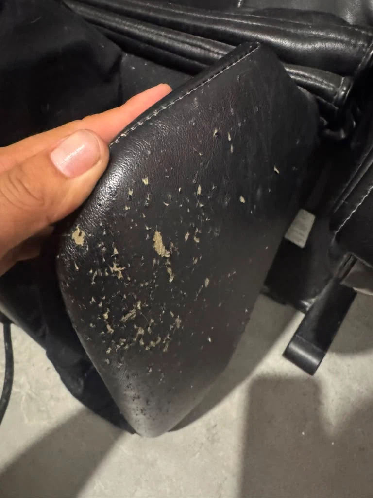 Black Massage Chair with Foot Rest - photo 2