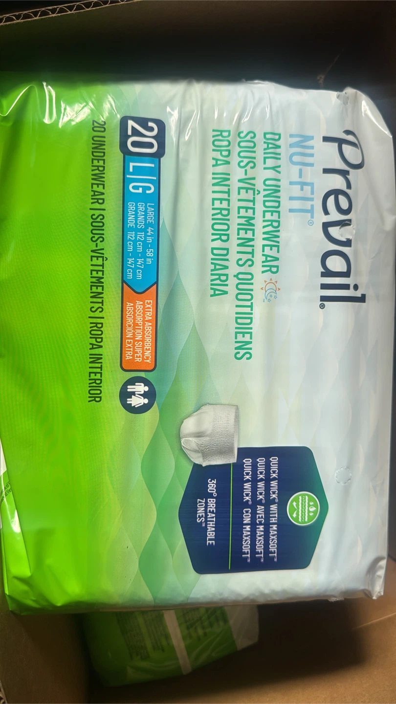 Prevail Nu-Fit Daily Underwear - Large (20 Count) - photo 2