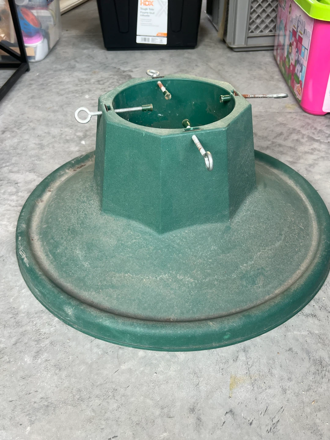 Green Plastic Christmas Tree Stand