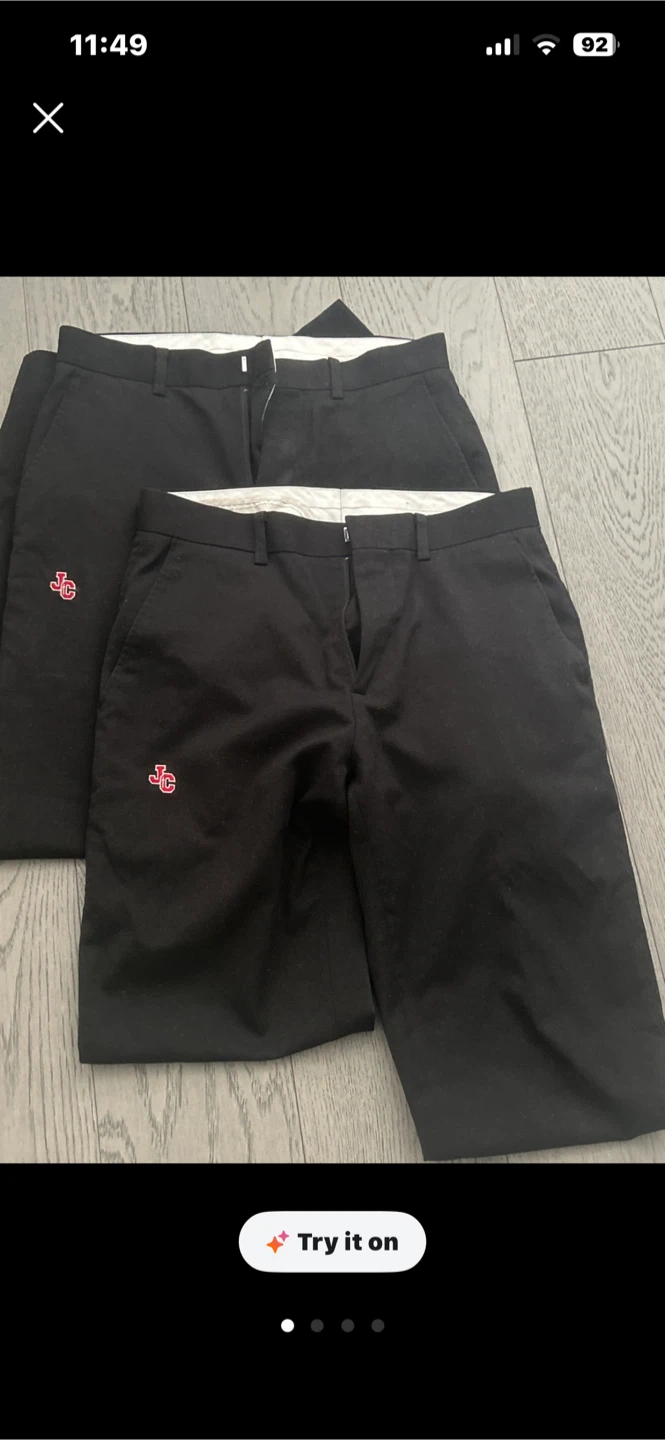 John Cabot CS McCarthy Uniforms Black Pants - Size 28 - photo 2