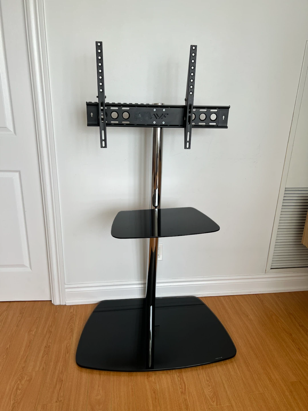 Black Glass TV Stand with Mount - photo 2
