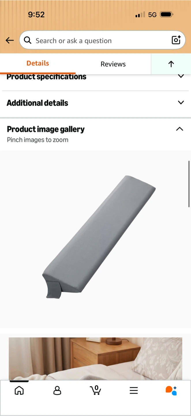 Grey Wedge Pillow for Back and Neck Support - photo 3