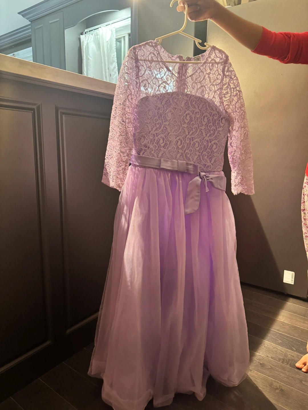Kids Lavender Lace & Tulle Dress - photo 3
