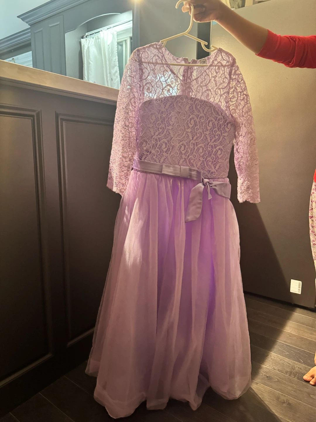 Kids Lavender Lace & Tulle Dress - photo 4