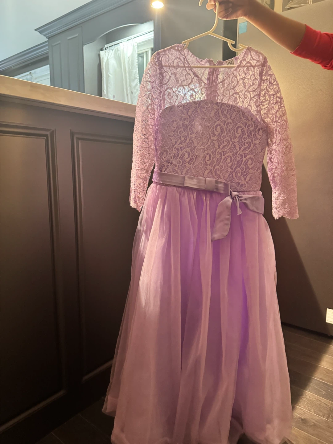 Kids Lavender Lace & Tulle Dress - photo 5