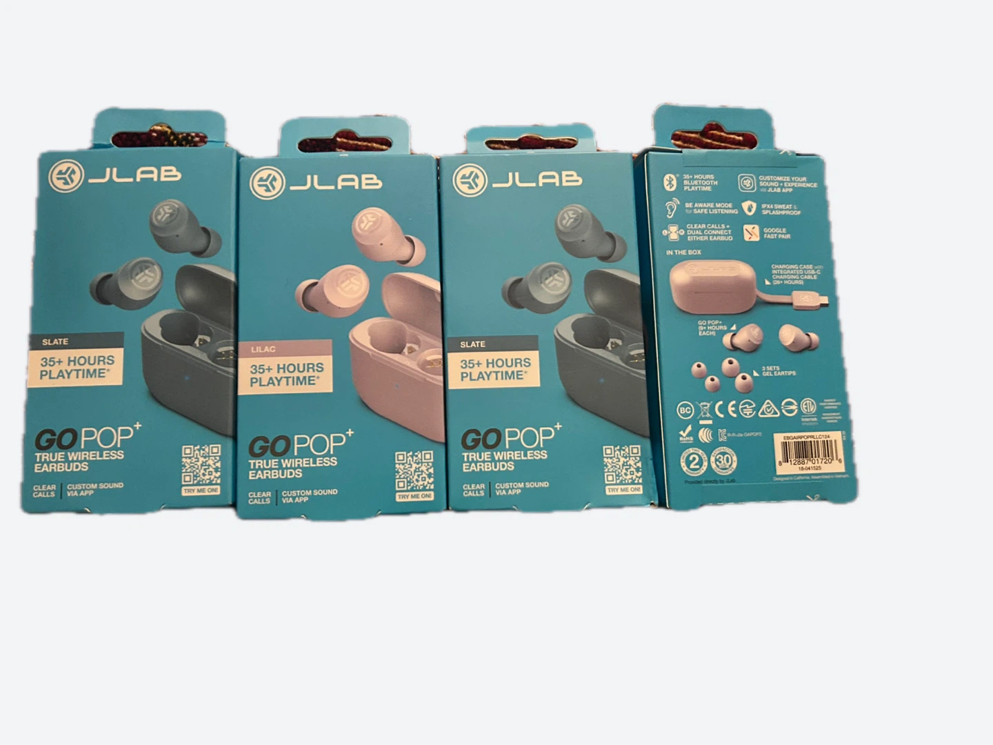 JLab Go Pop True Wireless Earbuds (2-Pack)