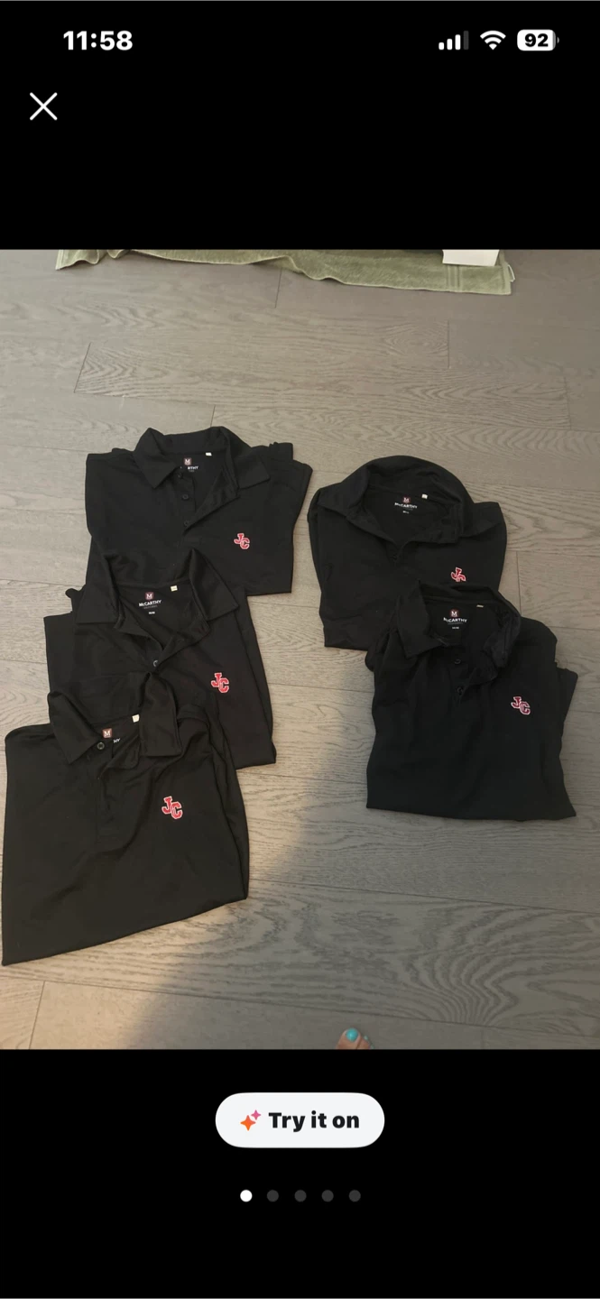 Hohn Cabot CS McCarthy Black Polo Shirts - M/M (Set of 4)