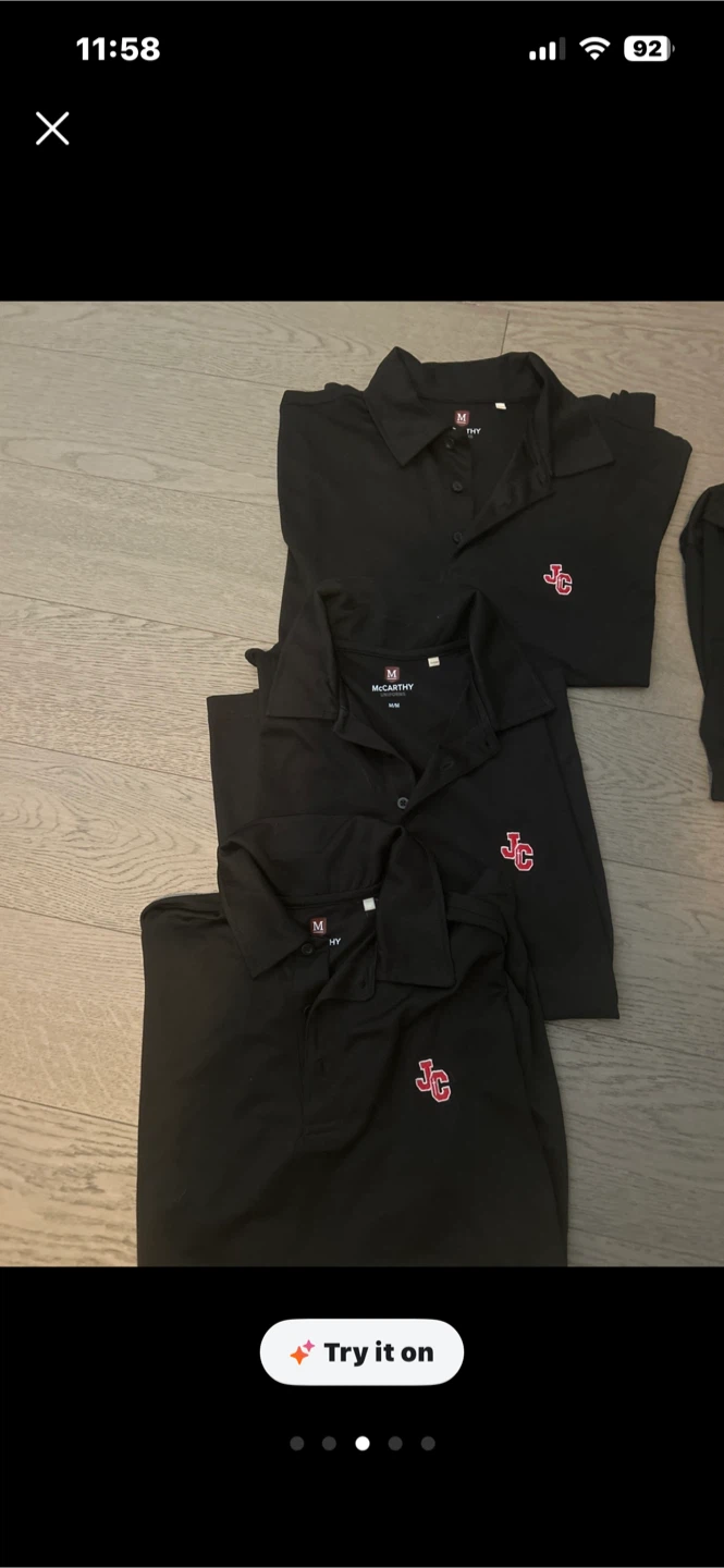 Hohn Cabot CS McCarthy Black Polo Shirts - M/M (Set of 4) - photo 3