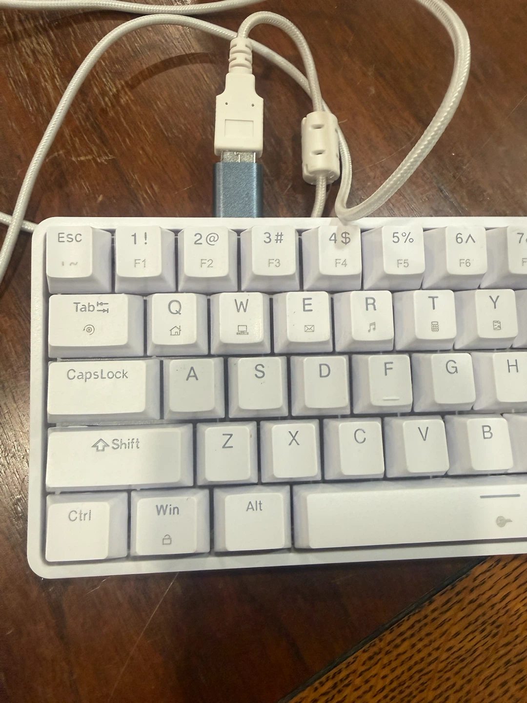 White Wired Gaming Keyboard and Mouse Combo - photo 5